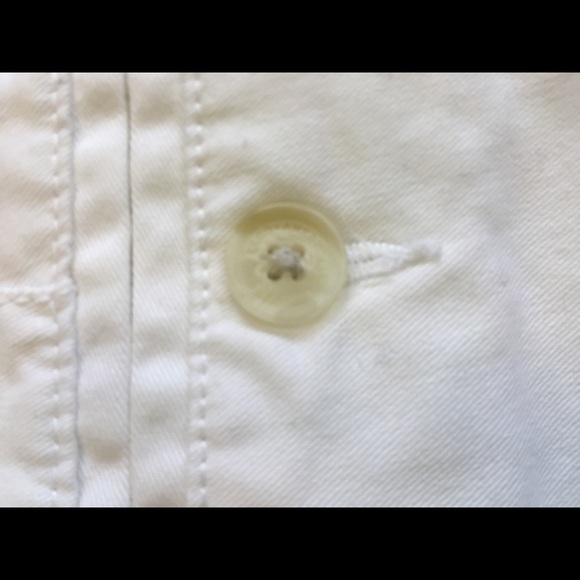 AMERICAN Eagle Outfitters White Jean Shorts Size 2 - Picture 3 of 5